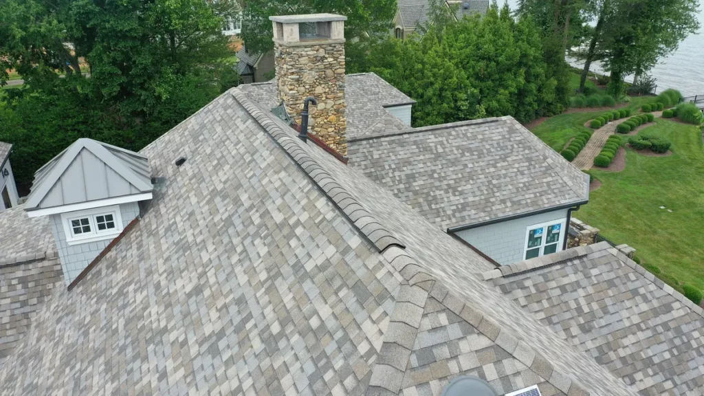sand dune shingle roof covered with roof warranty