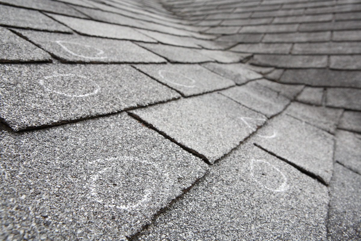 hail marks are a sign of roof storm damage